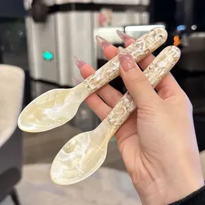 Elegant 16cm Handcrafted Shell Spoon