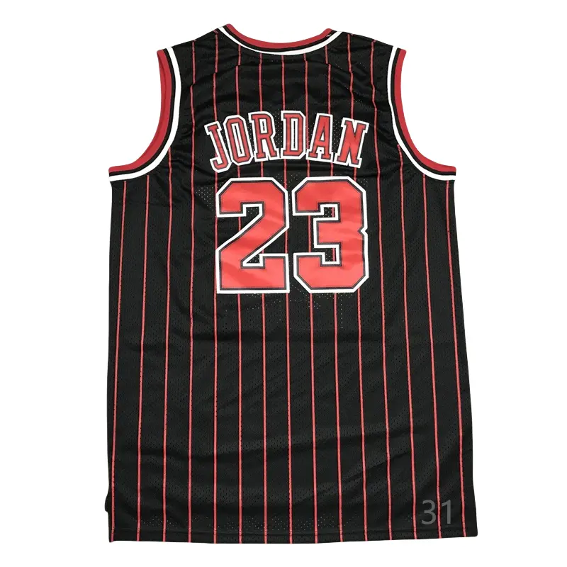 MJ Men's Sleeveless stitched Basketball Jersey Black 1997-98