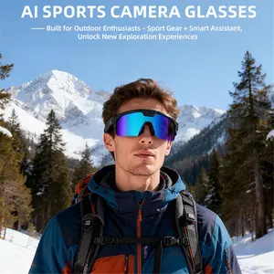 800W Pixel Smart Glasses with Anti - shake Camera WiFi Transmit Translation Voice Control Outdoor Sports
