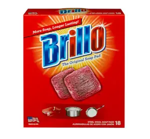 Brillo Steel wool Scouring soap pad 18 -Pack