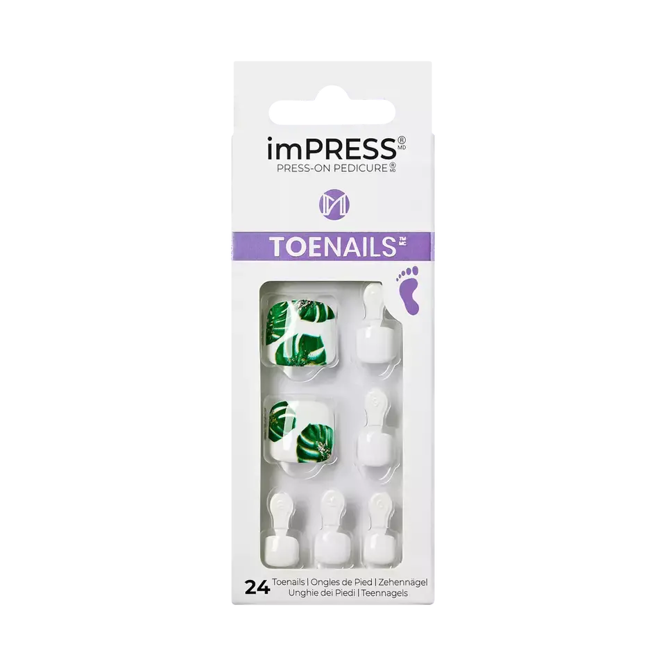 Kiss Impress Press-On Pedicure Toenails, Wild things