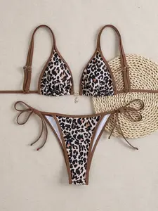 Women's Floral Printed Bathing Suit Halter Paisley Summer Swimsuit Bikinis Set Push Up