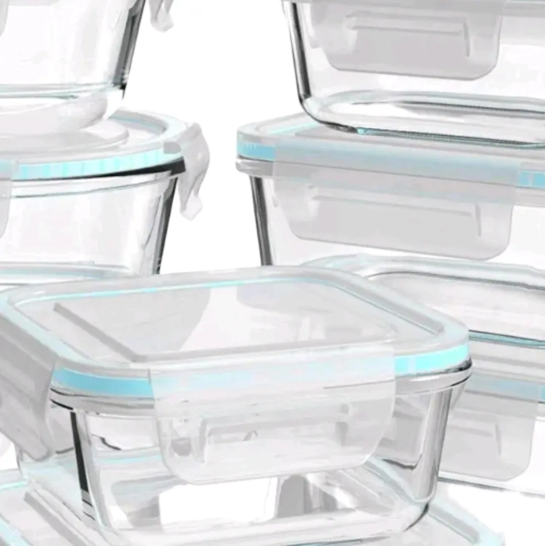 Glass toppers evergreen container household kitchen