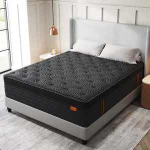 9 Inch Twin Full Queen  King Memory Mattress with Independent Springs Provides Pressure Relief  Motion Isolation and Firm Edges, Medium Firmness, Breathable , 100 Trials, Spring Mattress in a box ,Gel infuse memory foam