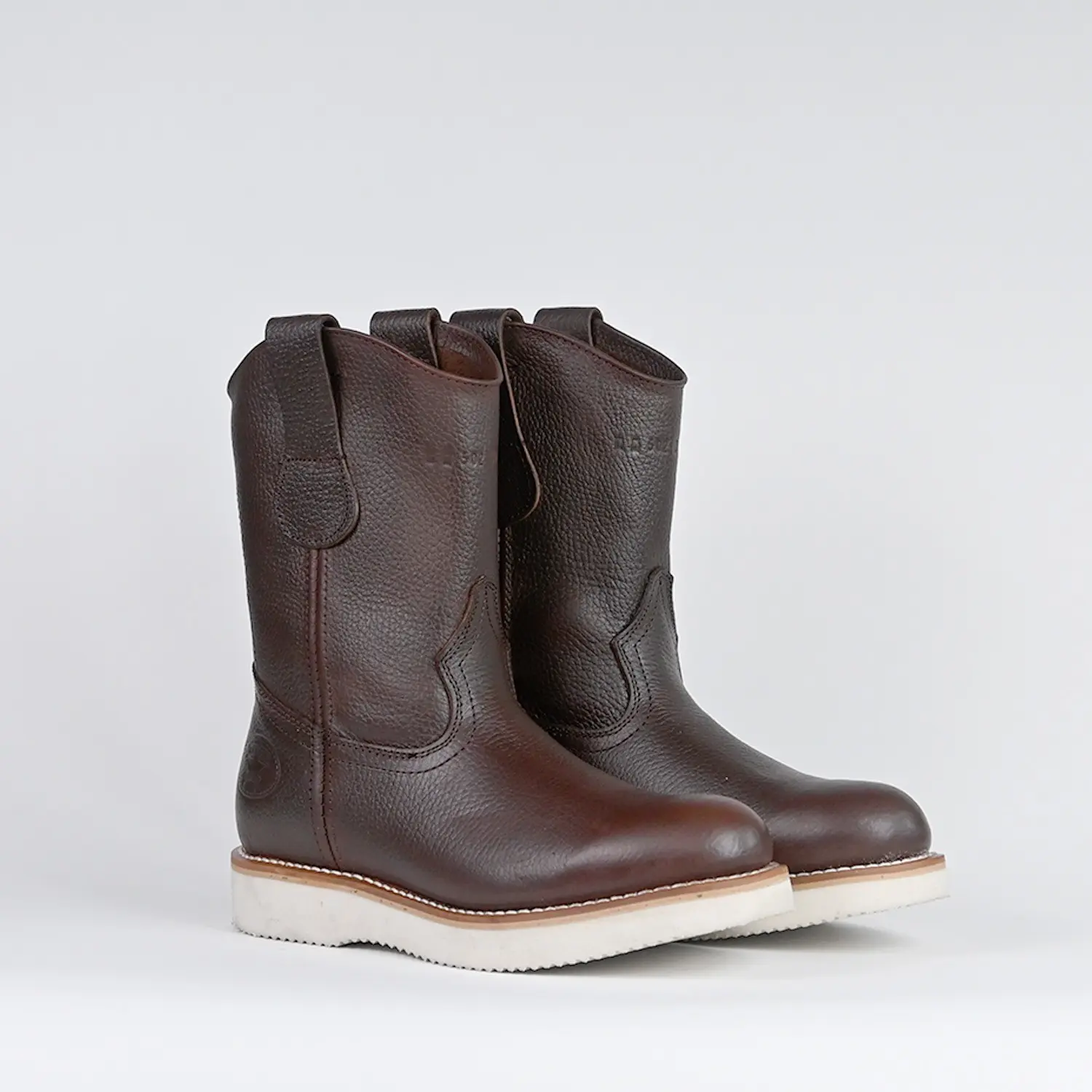 BOTAS DE TRABAJO PARA HOMBRE ROPER PIEL GRUESA GENUINA / MEN'S PULL ON WORK BOOTS HIGHT QUALITY LEATHER