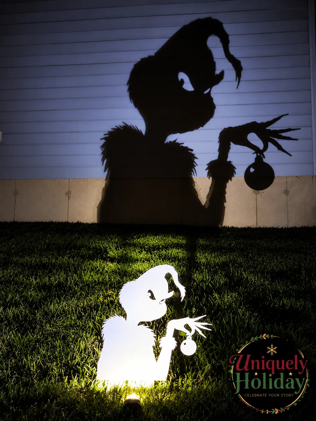 Christmas Shadow Caster - Festive Holiday Decor for Outdoor Use