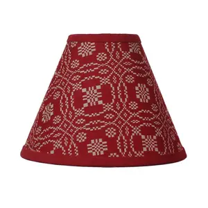 Lover's Knot Barn Red 10" Lampshade