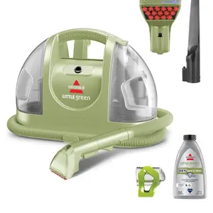Multi-Purpose Portable Carpet and Upholstery Cleaner with Exclusive Specialty Tools, Green, 1400B