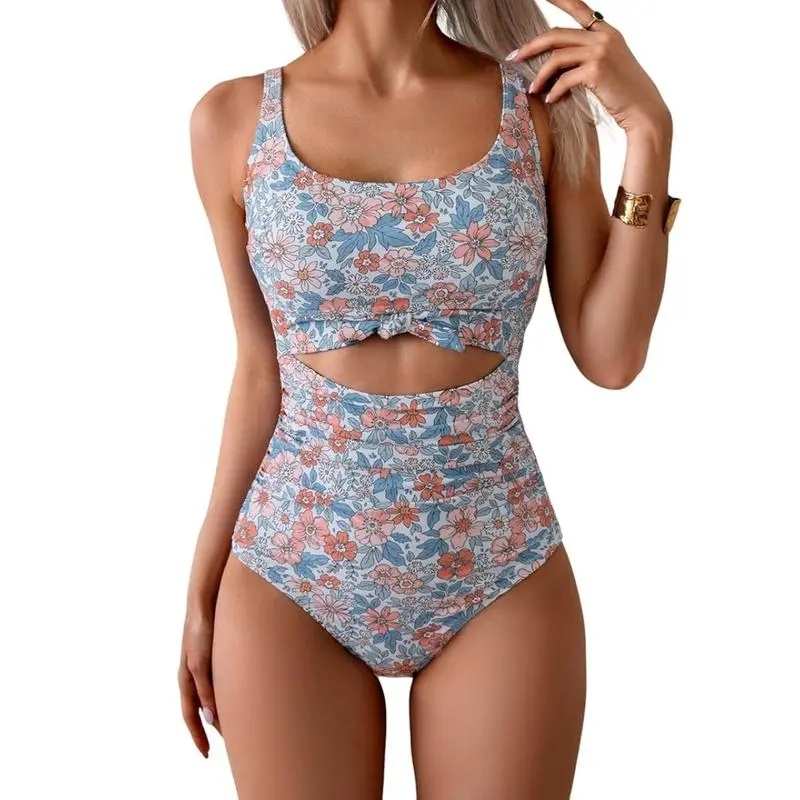 Orange Floral Printed