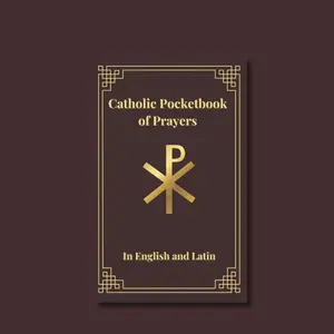Bilingual Catholic Pocketbook of Prayers for Spiritual Devotions & Reflection, English and Latin Paperback