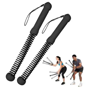 New Upgrade Weighted Cordless Battle Ropes – Quiet Ropeless Training Rope Fitness Equipment for Home Gym, Portable Exercise Battle Rope for Women & Men, Indoor & Outdoor Workouts