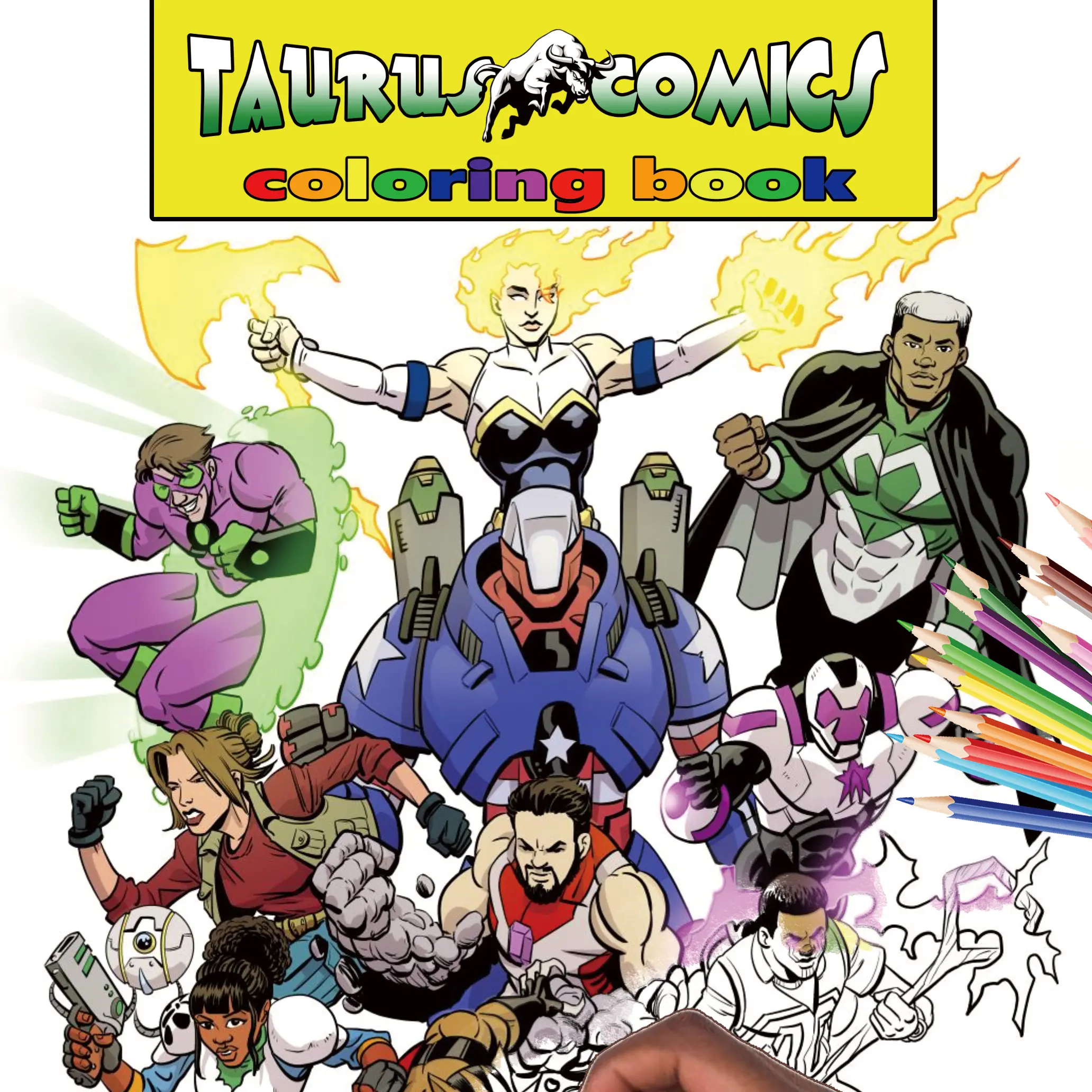 Taurus Comics coloring book