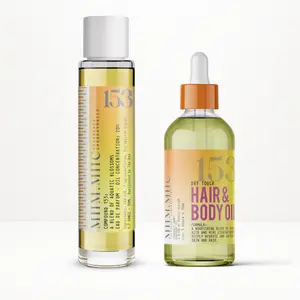 MIIM.MIIC No 153 Aquatic Blossoms Fragrance Bundle - EDP & Vegan Body Care Oil Layering Set, Radiant Florals, Refined Warmth, Moroccan Allure, Pepper & Neroli Notes (Vacay Glow Use)