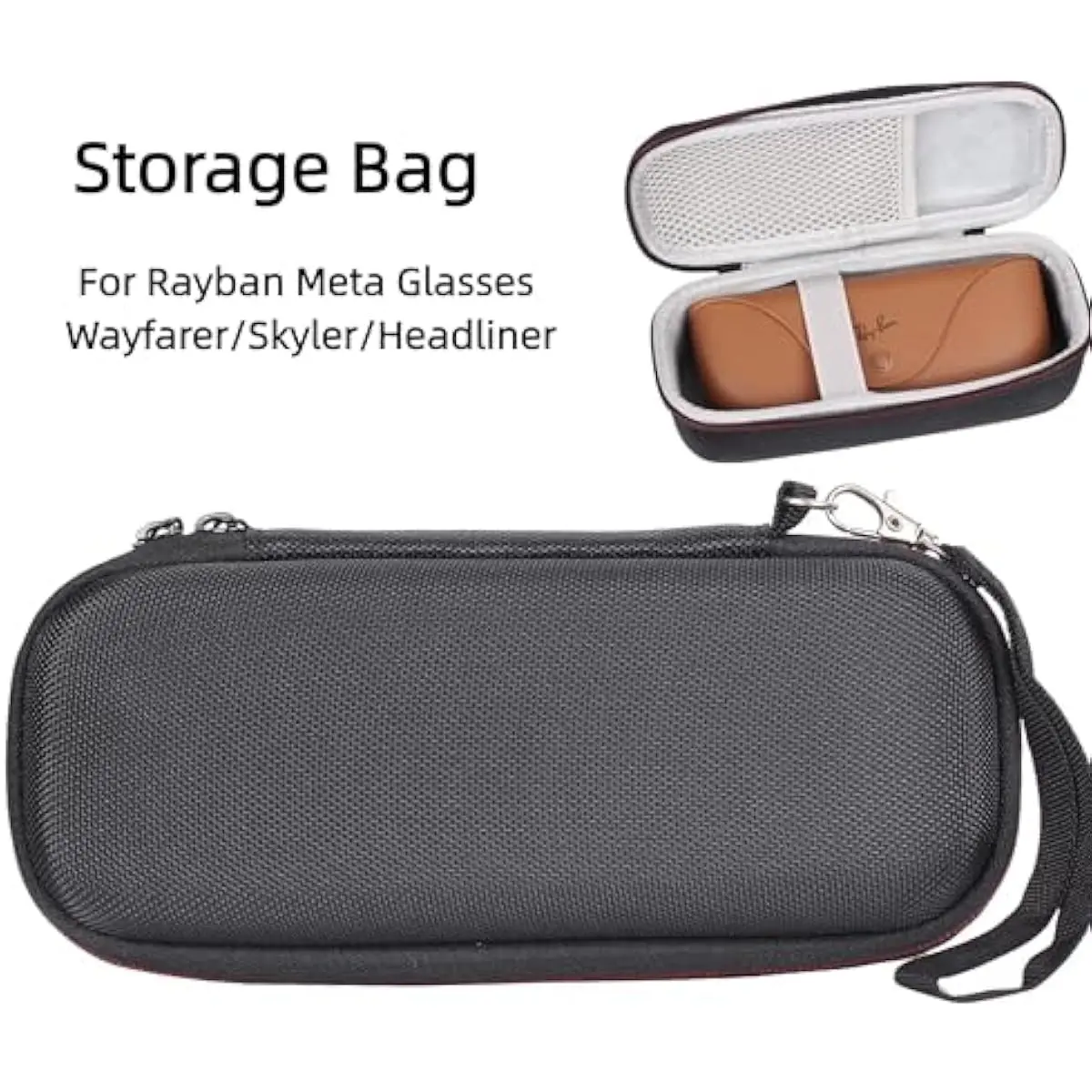 Smart Glasses Case For Ray-Ban Meta Wayfarer, Skyler 