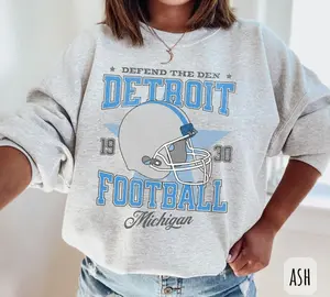 Detroit Football Sweatshirt, Lions Football Crewneck, Michigan Fan Pullover, Detroit Football Shirt, Sunday Football Tshirt