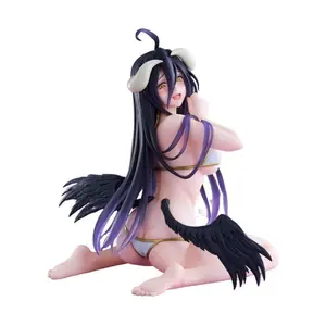 Wholesale 2D anime figures, swimsuit-seated Albedo, large-scale model ornaments, anime figures factory