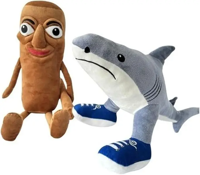 Tralalero Tralala Soft Plush Toy - Italian Brainrot Design Whimsical Shark with Sneaker Feet Machine Washable Polyester Ideal for Surprise Gifts Versa