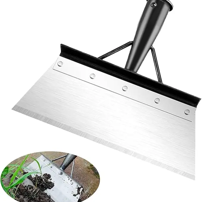 Multifunctional Garden Cleaning Shovel(handle not included),, Heavy Duty Outdoor Floor Scraper for Weed Cleaning,Trenching,Edging and Removing Snow,Ice, Weeds, Dirty, Moss