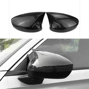Side View Mirror Cover Compatible with Civic 2022-2025 Exterior Sport Door Side Rearview Mirror Caps Decoration Glossy Black (Not fits turn signals versions)