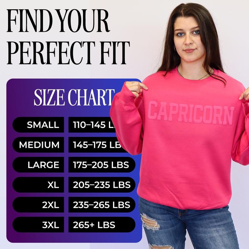 Sweatshirt: Red/Pink Combo Puff Print (Limited Edition) Astrology Apparel