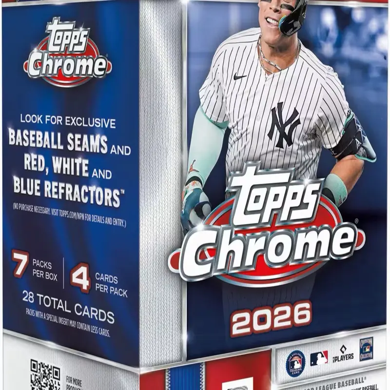 2026 Topps Chrome Blaster Box! (Red, white and blue parallels!)