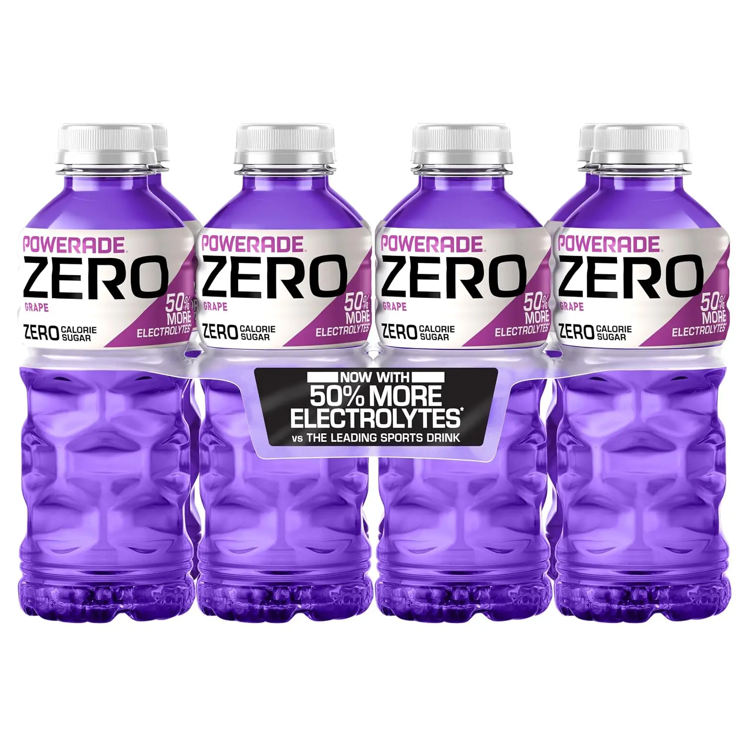 0 Sugar Grape Sports Drink - Electrolyte-Enhanced, 20 oz (Pack of 8) - 50% More Electrolytes Than Leading Brand (Per 12oz Serving)* | Sugar-Free Sport Beverage