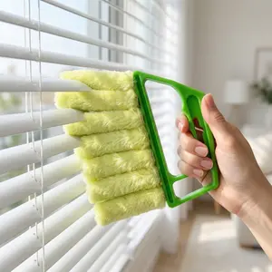 Multi-Functional Window Blind Cleaner Brush, Home Duster Tool for Blinds, Curtains, Air Conditioner & Fan Dust Removal, Multi-Use Crevice Cleaning Brush with Comfortable Grip, Efficient Household Dusting Tool for Hard-to-Reach Spaces