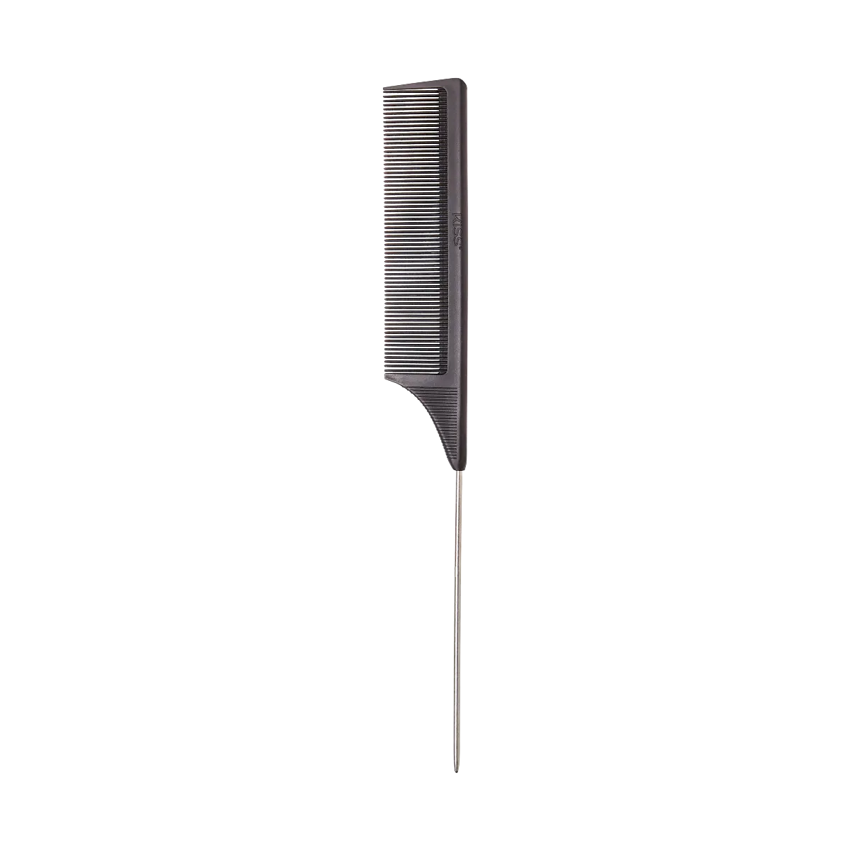 Kiss Colors & Care Professional Carbon Fiber Pin Tail Comb | Parting Comb, Rat Tail Comb
