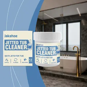 Jakehoe Jetted Bathtub Cleaning Tablets Deeply cleans, removes dirt, and restores a clean, shiny surface, eliminating scale and stains