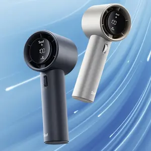 Handheld Fan Pro Series - Extreme Cooling Output: 1-100 Speed Scroll Wheel, Metal Body, Digital Display, 1.5H Fast Charge, 5000mAh-Portable Fan for Travel Outdoor, Gifts for Women Men