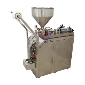 YOKOMA Stainless Steel Automatic Quantitative Filling Sealing Machine for Water Milk Oil Vinegar Sauce - 10-100ml Capacity