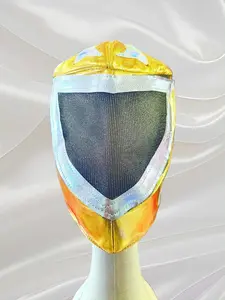 Tinieblas Wrestling Mask Mascara Silver Gold Luchador Mexicano Adult Size for Wrestling Events Durable Comfortable Easy to Clean