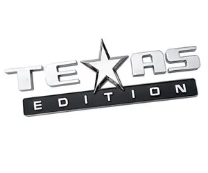 Texan Spirit Emblem: Showcasing Lone Star Pride with the Texas Edition Badge Sticker Decals Vehicle Exterior Decoration