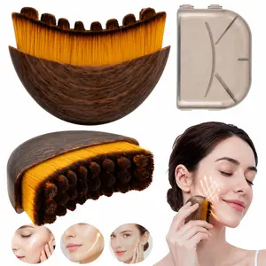 【Summervibes】Dry Brushing Face Massage Brush, Soft Bristles Skin Care Tool, Ergonomic Design for Comfortable Grip, Gentle for Daily Use, Easy to Clean, Great for Gifting, Summer Skincare Essential