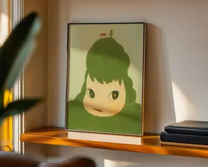 Yoshitomo Nara Harmless Kitty Poster Japanese Art Print Cosmic Girl Guitar Girl Wall Art Gift