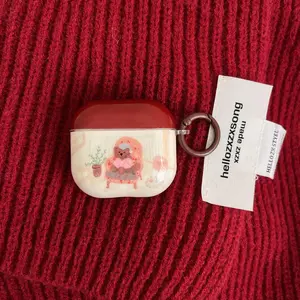 Cute Bear Pattern Earphone Case with Keychain, Decorative Earphone Protector Cover, Earphone Accessories Compatible with AirPods, Headset, Earphone Protective Cover