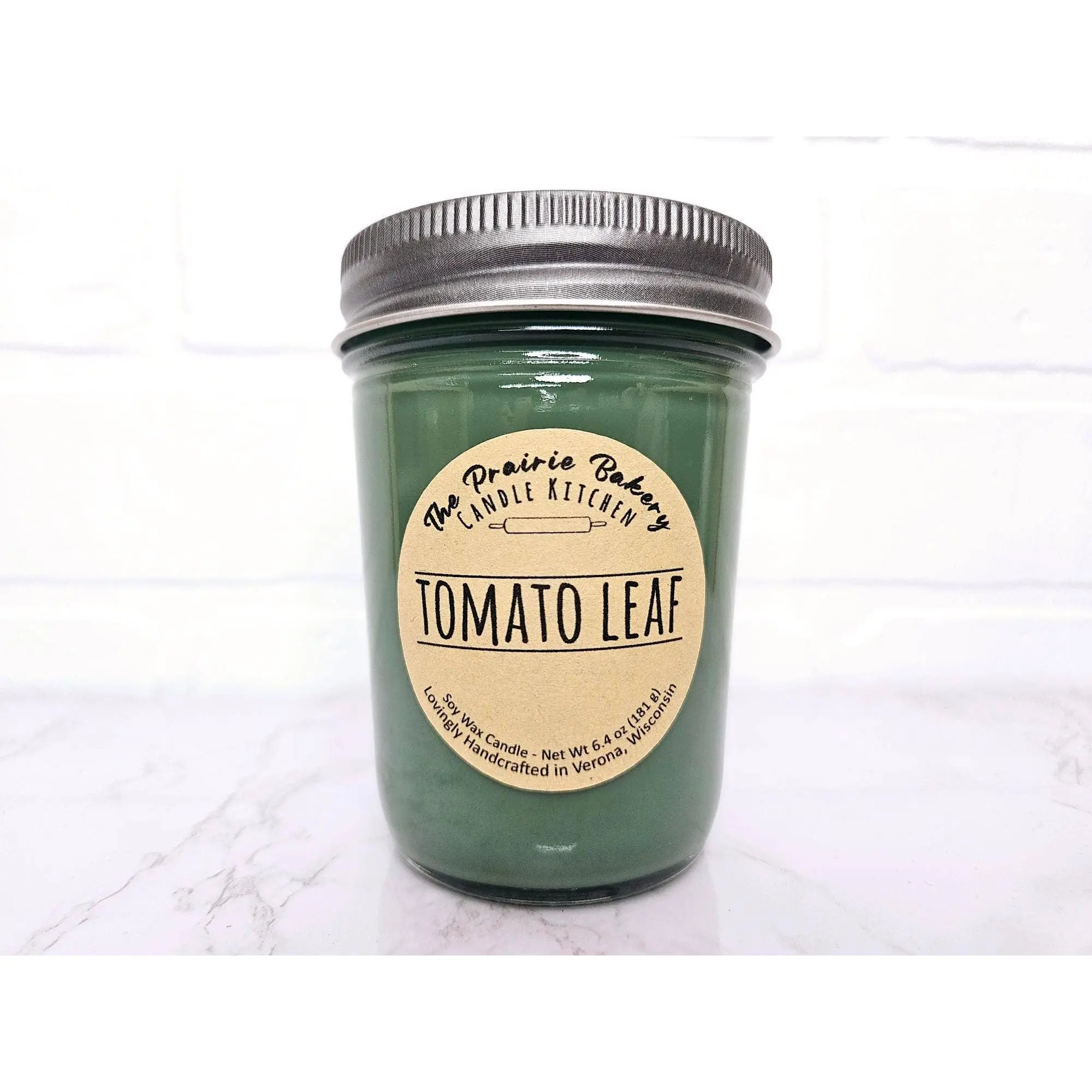 Tomato Leaf Scented Soy Wax Candle