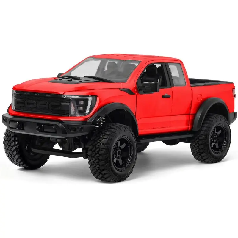 1/12 Scale 4WD Off-Road RC Crawler Truck - Hobby Grade RTR Remote Control Car for Adults, 2-Speed Transmission, LED Lights, Metal Gears, High-Torque 380 Motor, Detailed Hood, Opening Doors, Realistic Hard-Body, Off-Road Driving Capability