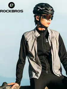 ROCKBROS Cycling Vest Reflective Windproof Unisex UV Protection Lightweight