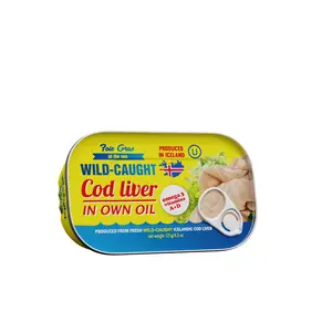 Foie Gras of the Sea Icelandic Cod Liver in Natural Oil – Wild-Caught Atlantic Cod Liver | Rich in Omega-3, Vitamins A & D | Traditional Nordic Seafood Delicacy | Product of Iceland