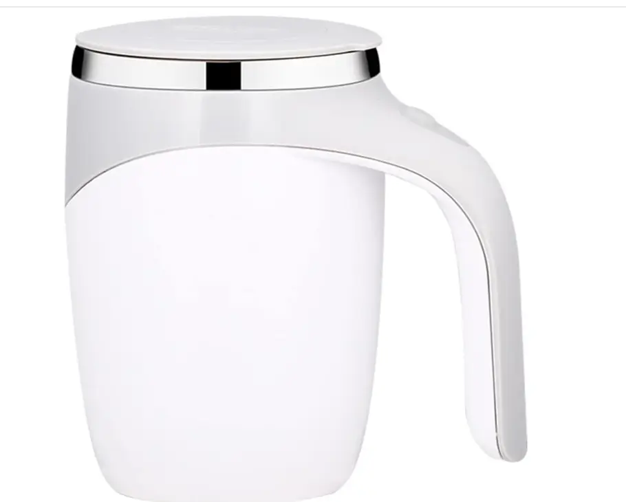 [Christmas Gift] 380ml Stainless Steel Automatic Self-Stirring Coffee Cup Mug Automatic Magnetic Stirring Coffee Cup Rotating Office Travel Stirring C