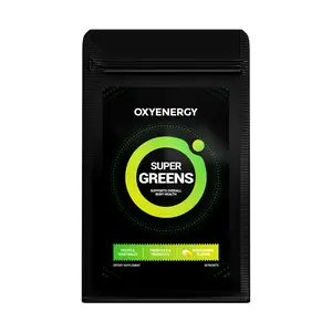OXYENERGY SUPER GREENS - Daily Greens Blend with Prebiotics, Probiotics & Adaptogenic Herbs | Supports Gut Health & Wellbeing