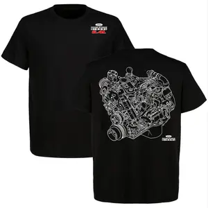 Ford Powerstroke 6.4L Blueprint Engine T-shirt, Car Engine Enthusiast Shirt, Perfect For Truck & Car Lovers, Full Size, Full Color