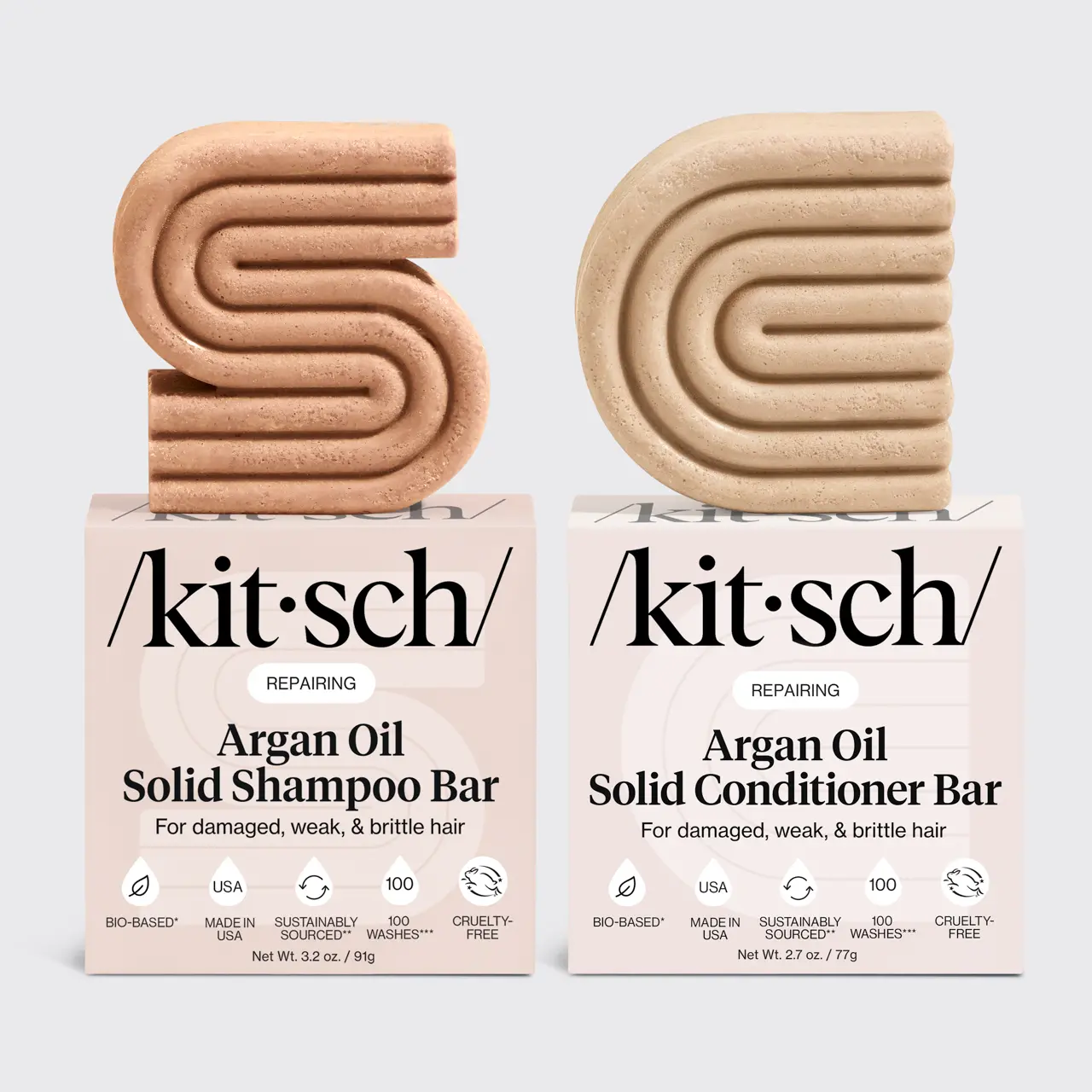 Kitsch Repairing Argan Oil Shampoo & Conditioner Combo Pack