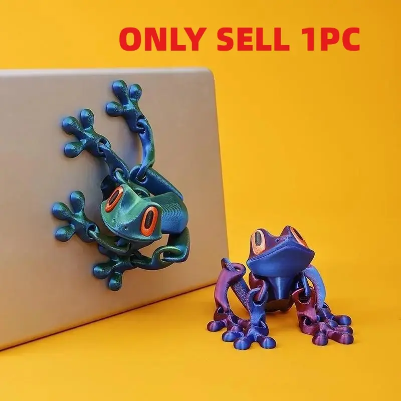 3D Printed Magnetic Frog Toy Night Light Magnet Decorative Light Decor Ambient Vibe Lights Atmosphere Light
