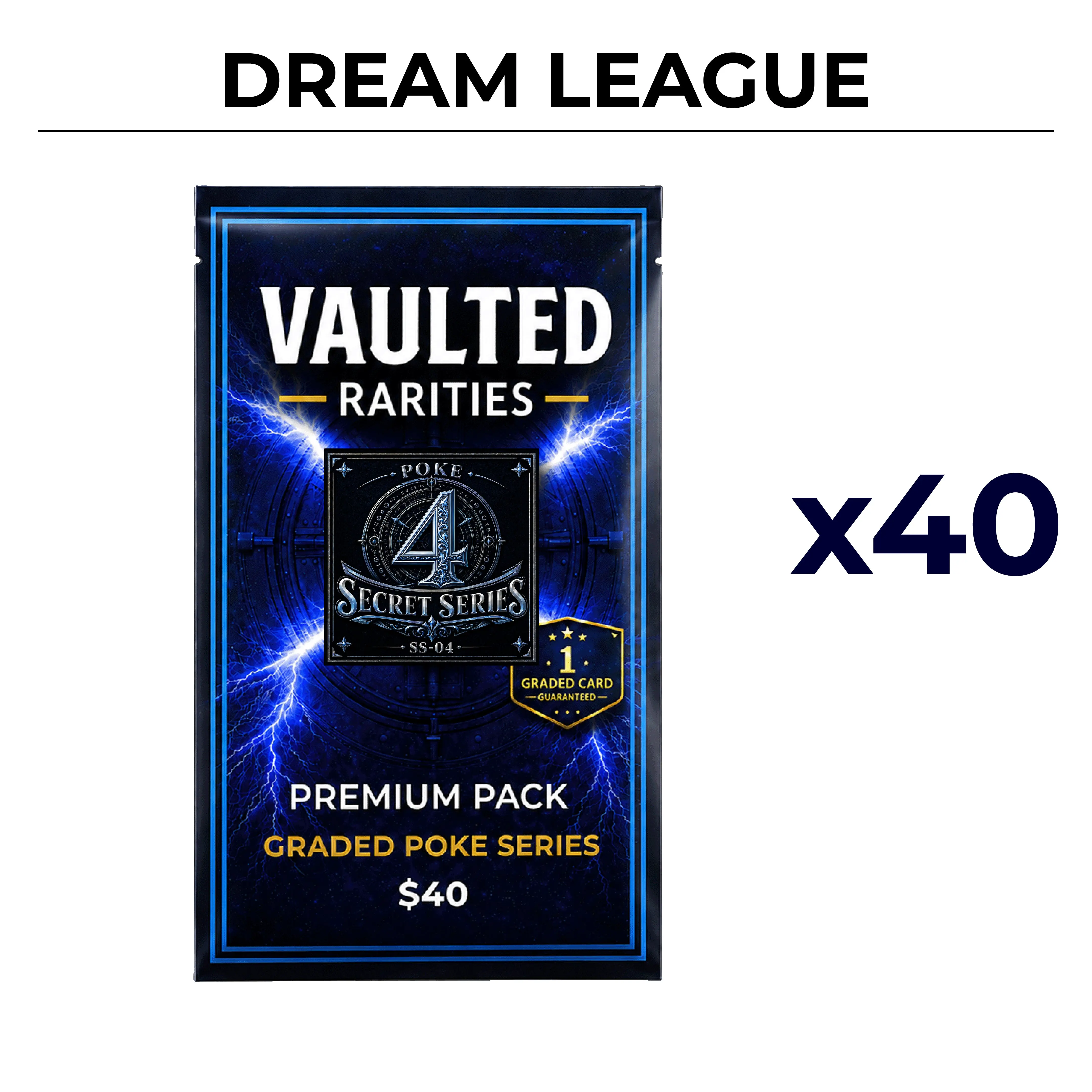 Vaulted Rarities - 40x POKE SS4 Premium Pack