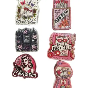 Small Bookish Magnets - Assorted Designs for Book Lovers Featuring Book Club, Slow Burn, and Smutty Book Club Themes