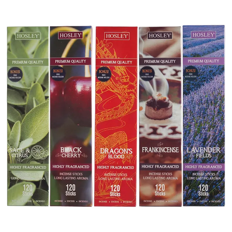 120-Pack Assorted Fragrance Incense Sticks – Variety Scent Collection