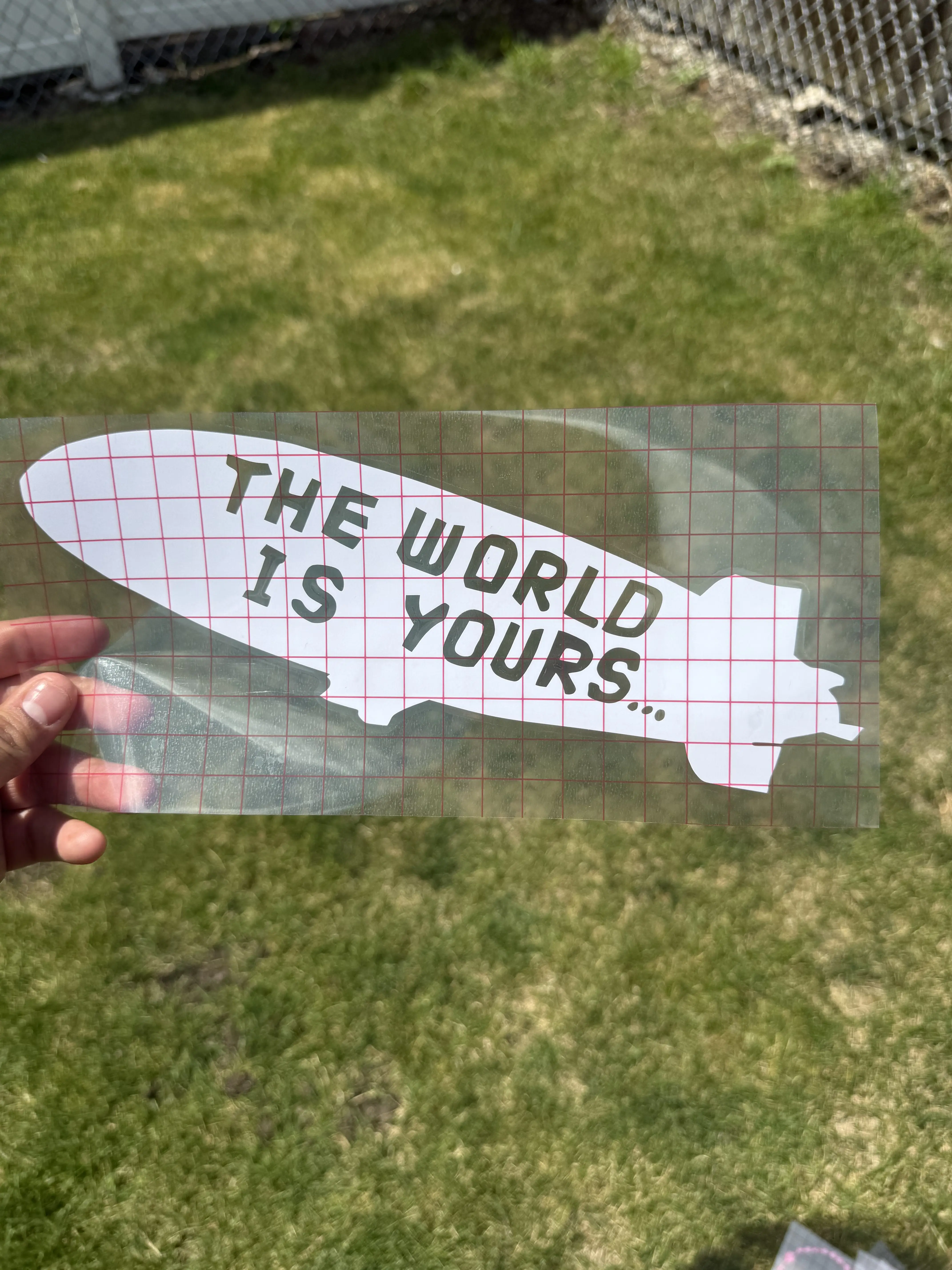 The world is yours car decal