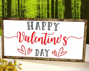 Happy Valentines Day Wood Sign, Valentines Day Decor, Valentine Sign, Valentine Wood Sign for Home, Valentines Day Sign, Wood Decor